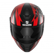 CASCO SHARK D-SKWAL 2 ATRAXX NEGRO MATE/ROJO