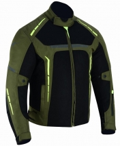 CHAQUETA MOTARD VERANO VULCANO TROPA VERDE