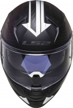 CASCO LS2 FF811 VECTOR II SPLITTER NEGRO/BLANCO