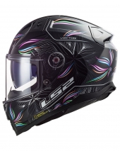 CAPACETE LS2 FF811 VECTOR II TROPICAL - PRETO/BRAN