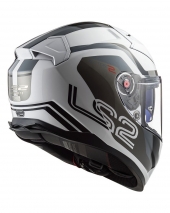 CAPACETE LS2 FF811 VECTOR II METRIC - BRANCO/TITAN