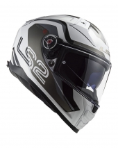 CAPACETE LS2 FF811 VECTOR II METRIC - BRANCO/TITAN