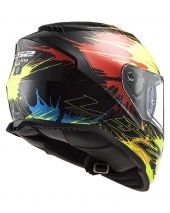 CASCO LS2 FF800 STORM DROP NEGRO/AMARILLO/ROJO