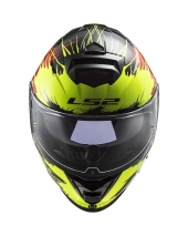 CAPACETE LS2 FF800 STORM DROP - PRETO/AMARELO/VERM