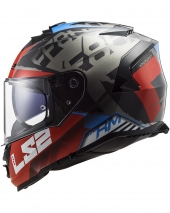 CASCO LS2 FF800 STORM SPRINTER NEGRO/ROJO