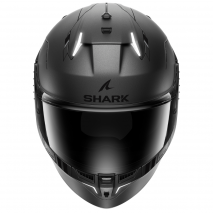 GORRA SHARK SKWAL i3 BLANK SP MAT ANT/NEGRO/PLATA