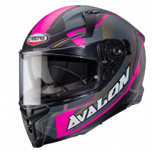 Capacete Caberg AVALON X OPTIC Preto/Cinza/Fuchia