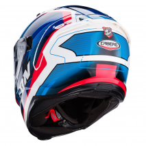 Casco CABERG AVALON X OPTIC BLANCO/AZUL/ROJO