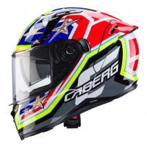 CASCO CABERG AVALON X TRACK NEGRO/AMAR/ROJO/AZUL