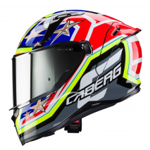 CASCO CABERG AVALON X TRACK NEGRO/AMAR/ROJO/AZUL