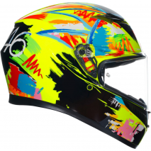 CAPACETE AGV K3 AGV E2206 ROSSI WINTER TEST 2019