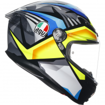 CASCO AGV K6 S AGV E2206 JOAN PRT/AZUL/AMARILLO