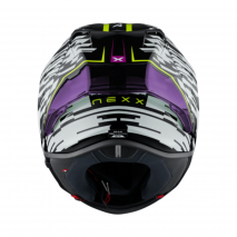 CAPACETE NEXX X.R3R GLITCH RACER BRANCO / NEON