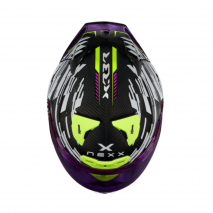 CASCO NEXX X.R3R GLITCH RACER BLANCO / NEÓN