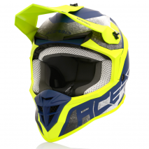 CAPACETE ACERBIS LINEAR AMARELO FLUO/AZUL