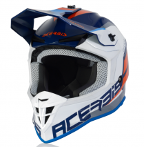 CASCO ACERBIS LINEAR AZUL/BLANCO