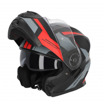 CASCO MODULAR ACERBIS SEREL 22-06 NEGRO/ROJO