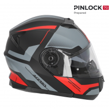 CASCO MODULAR ACERBIS SEREL 22-06 NEGRO/ROJO