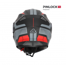 CASCO MODULAR ACERBIS SEREL 22-06 NEGRO/ROJO