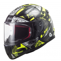 CASCO LS2 FF353J RAPID MINI VIGNETTE NEGRO/AM