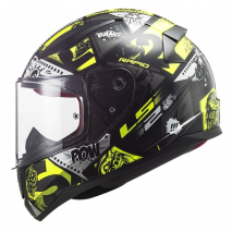 CAPACETE LS2 FF353J RAPID MINI VIGNETTE - PRETO/AM