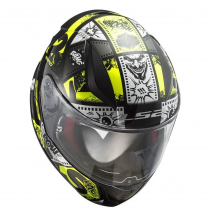 CASCO LS2 FF353J RAPID MINI VIGNETTE NEGRO/AM