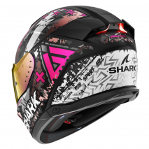 CAP SHARK SKWAL i3 HELLCAT MAT PRETO/CROMADO/ROSA 