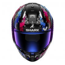 GORRA SHARK SKWAL i3 HELLCATNEGRO/CROMO/AZUL