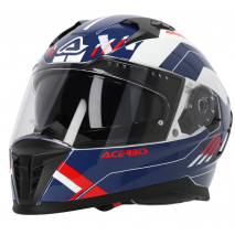 CAPACETE INTEGRAL ACERBIS X-WAY GRAPHIC BRANCO/AZU