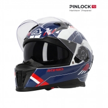 CASCO INTEGRAL ACERBIS X-WAY GRAPHIC BLANCO/AZUL