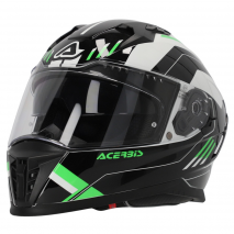 CASCO COMPLETO ACERBIS X-WAY GRAPHIC NEGRO/VERDE