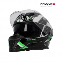 CAPACETE INTEGRAL ACERBIS X-WAY GRAPHIC PRETO/VERD