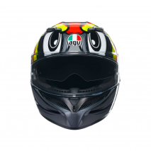 Casco AGV K3 AGV E2206 BIRDY 2.0 GRIS/AMARILLO/RE