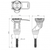 SUPORTE PARA MESAS DO GUIADOR QUAD LOCK PRO