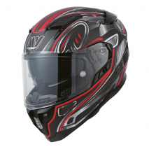 CASCO COMPLETO MY HELMET NEGRO MATE/ROJO