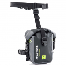 BOLSA PERNA ACERBIS  IMPERMEÁVEL 2 LT PRETO/CINZA