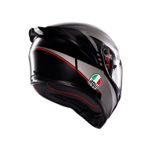 CASCO AGV K1 S E2206 LAP MATE NEGRO/GRIS/ROJO