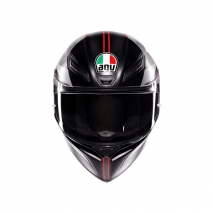 CASCO AGV K1 S E2206 LAP MATE NEGRO/GRIS/ROJO