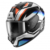 CAPACETE SHARK RIDILL 2 TLD APEX PRETO/BRANCO/AZUL