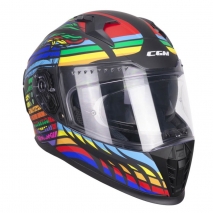 CAPACETE CGM 311X BLAST SKULL PRT/AZL/VRM