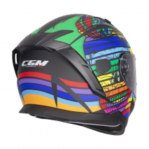 CAPACETE CGM 311X BLAST SKULL PRT/AZL/VRM