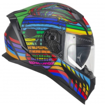 CAPACETE CGM 311X BLAST SKULL PRT/AZL/VRM