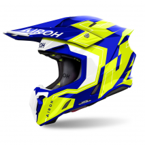 CAPACETE AIROH TWIST 3 DIZZY AZUL/AMAR BRILHO