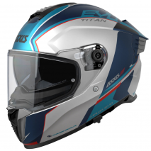 CAPACETE AXXIS HAWK SV EVO TITAN AZL BRILHO