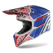 CASCO AIROH WRAAP IDOL ROJO/AZUL BRILLO