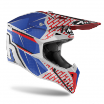 CASCO AIROH WRAAP IDOL ROJO/AZUL BRILLO