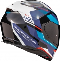 CAPACETE SCORPION EXO-491 ABILIS PRT/AZ/VRM