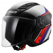 CAPACETE LS2 OF616 AIRFLOW II RUSH - BRC/AZL/VRM