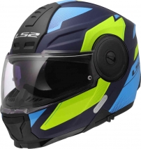 CAPACETE LS2 FF902 SCOPE II DURIA  AZUL/AML HI-VIS