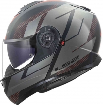 CAPACETE LS2 FF908 STROBE II CODE PRETO/CINZA 